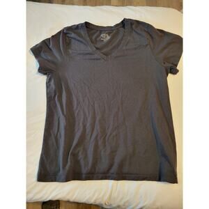 Time and tru large womens black basic v neck tee